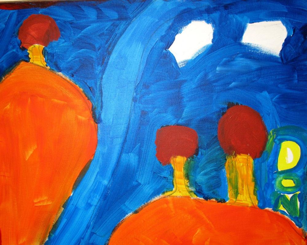 Painting of 3 trees